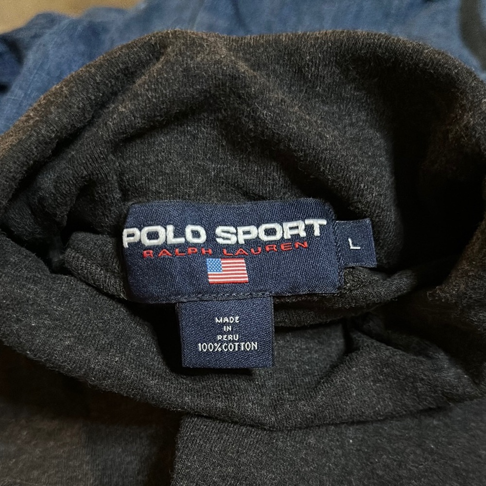 Vintage 90s Polo Sport Ralph Lauren charcoal sweater